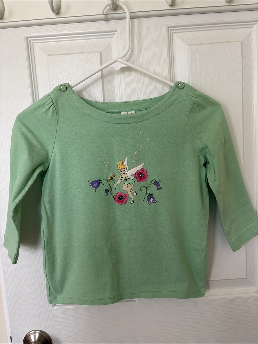 Janie and Jack Disney collection Tinkerbell size8 3/4 Length sleeve